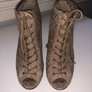 Stuart Weitzman open toe bootie